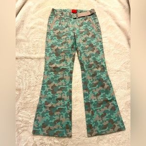 Y2K camo flare pants